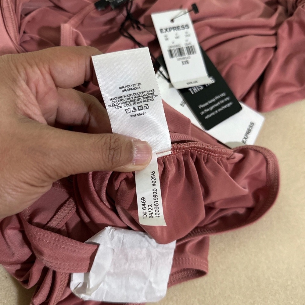 Express Ruched Satin Bodysuit - Picture 7 of 8